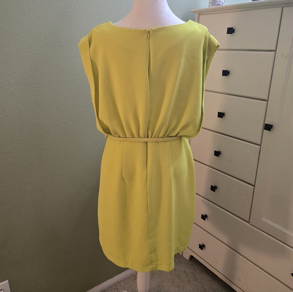 Mark Women's Bright Yellow-Green Dress - Picture 2 of 4